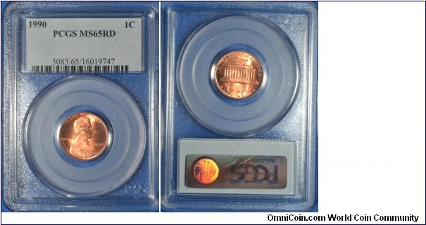 Lincoln Cent MS65RD