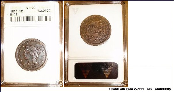 Large Cent N-11 Variety VF20