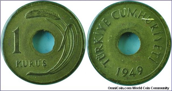 Turkey1Kurus-km881-1949