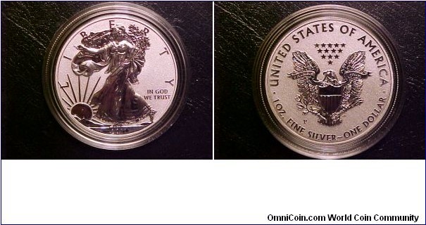 2011-P Reverse Proof Silver Eagle available only in the 25th Anniversary set, mintage of 100,000 coins!
