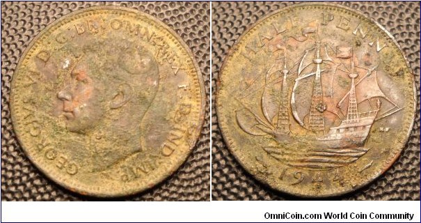 half penny-metal detector find in UK