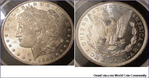 1884 New Orleans Mint VAM 16 III2 5 - C3a (Very Far Date) (181) I-2 R-3
Obverse III2 5 - Date set much further right than normal.