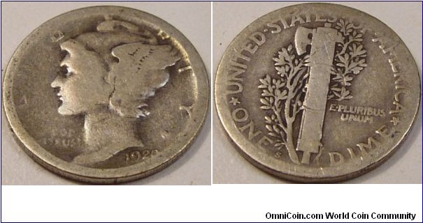 1920 S Mercury Dime