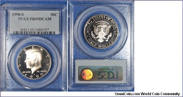 Kennedy Half Dollar PR69DCAM certified by PCGS