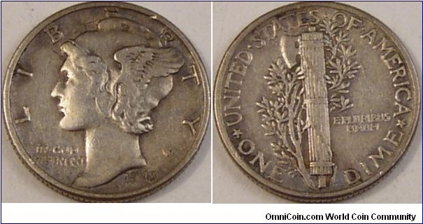 1943 Mercury Dime