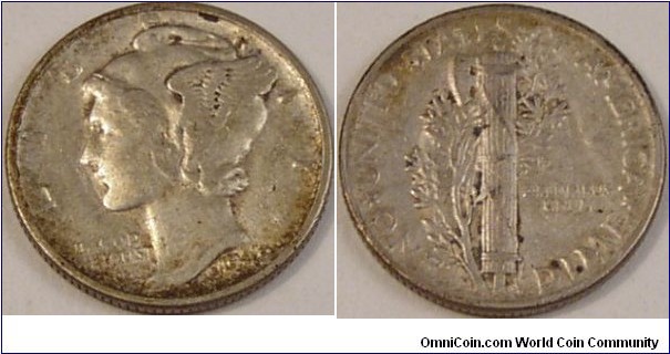 1945 D Mercury Dime