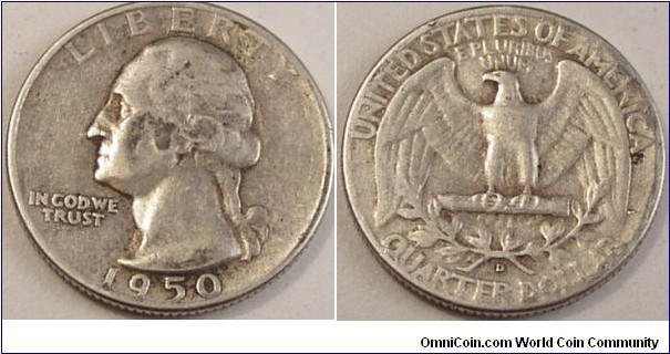1950 D Quarter