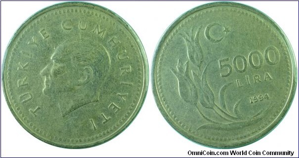 Turkey5000Lira-km1025-1994