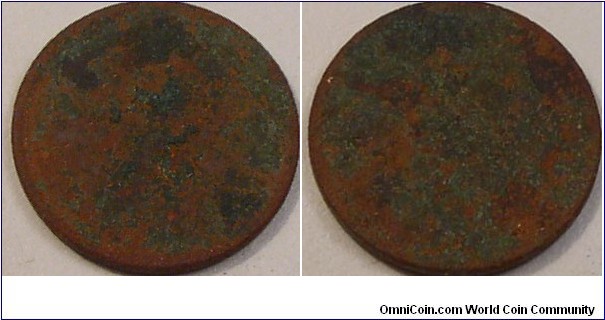 1909 S VDB. Just kidding metal detecting find. Very bad verdigris unable to tell anything other then a wheat cent.  