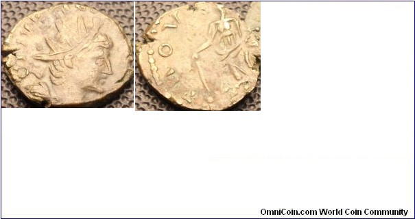 Tetricus II (Again C PIV legend), official, PROVID AVG reverse, Providentia with baton and cornucopia - This is quite a rare official coin, its not in RIC.