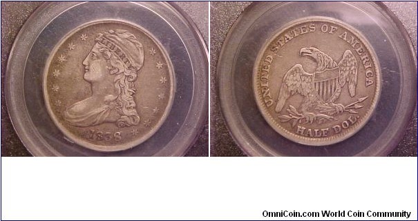 A nice VF reeded edge bust half dollar, with the 