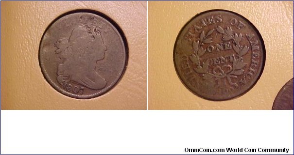 A nice Draped Bust large cent in Good.