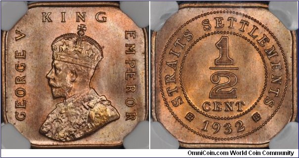 Straits Settlements 1/2 cent