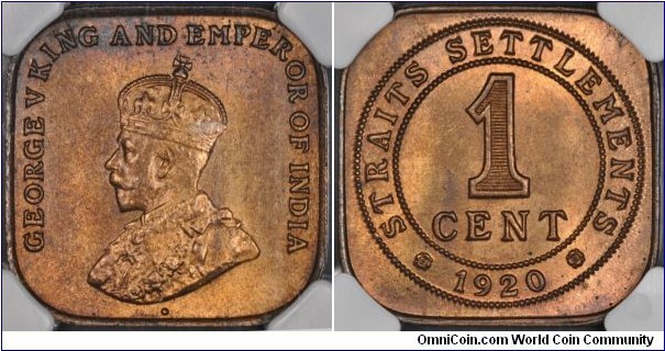 Straits Settlements cent