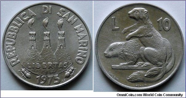 10 lire.
1975