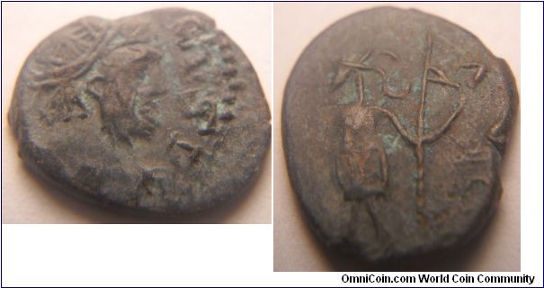 VICTORANIS Barbarous.IMP C M PIAVVONIVS VICTORINVS P F AVG, laureate, draped and cuirassed bust right / PA-X AVG, Pax standing left, holding olive-branch and sceptre.