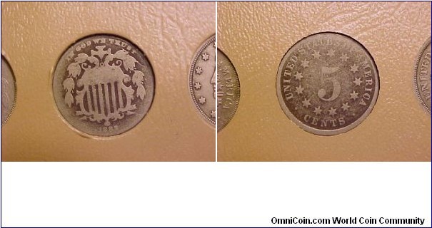The last year of the shield nickel, which was also the first year of the Liberty nickel!