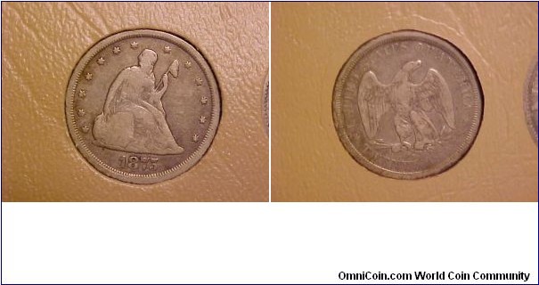 Nice 1875-S 20-cent piece for the type set!