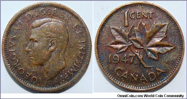 George VI One cent