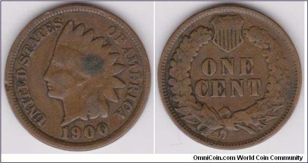 1900 Indian Head Cent