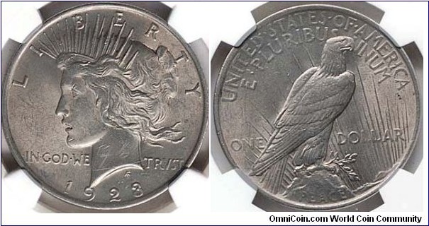 1923 Peace Dollar