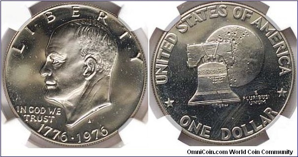 1976 S Silver EISENHOWER DOLLAR PF64