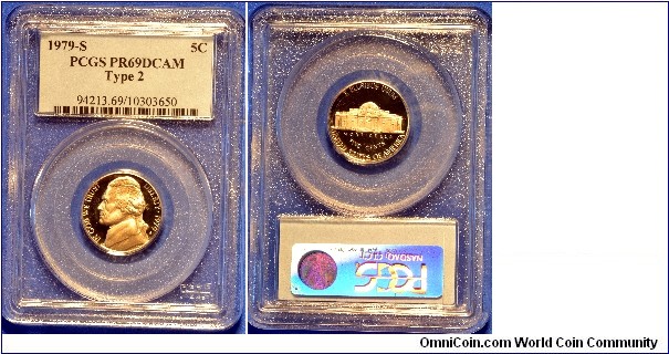 1979S Type 2 PR69DCAM Jefferson Nickel