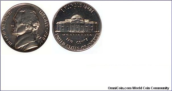 1968 S PF67 JEFFERSON FIVE CENT