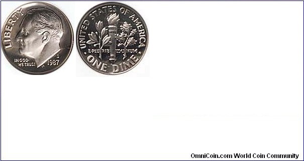 1987 S 10C PF70 Ultra Cameo