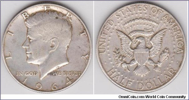 1964 D Kennedy Half Dollar