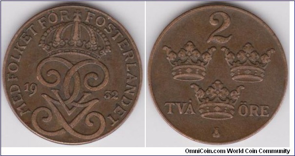 1932 Sweden 2 Öre 