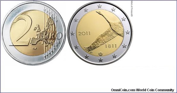 2euro Commemorative- 200th Anniversary Bank of Finland (UNC)