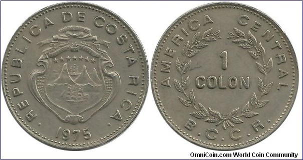 Costa Rica 1 Colon 1975