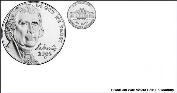 New Liberty Nickel (Monticello/Jefferson)