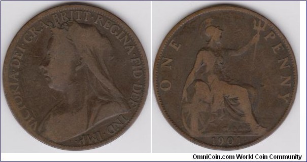Victoria 1901 One Penny