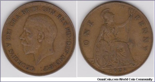 Georgivs V 1928 One Penny