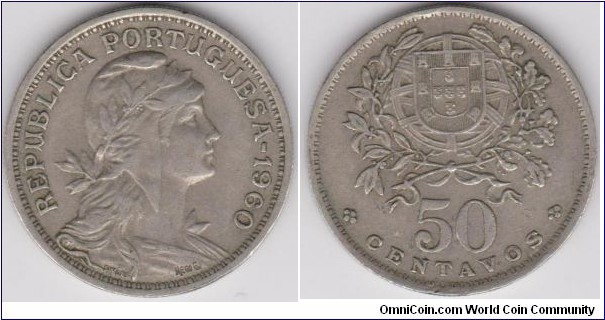 Portugal 1960 50 Centavos
