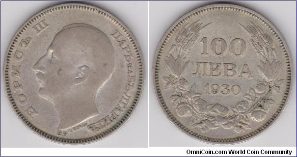1930 Bulgaria 100 Leva