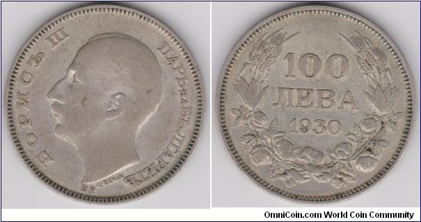 1930 Bulgaria 100 Leva