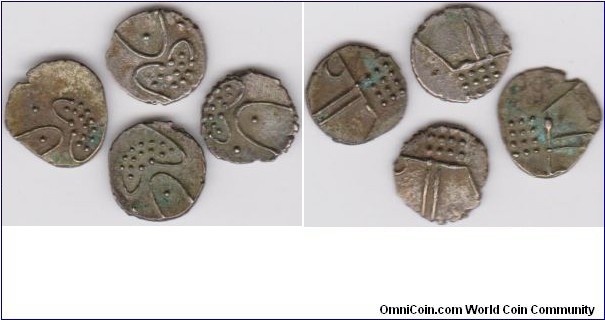 C 570 to 600 CE Later Gupta Dynasty in Sind and Multan, each coin is 0.39G 0.36S 