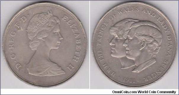 1981 ROYAL Wedding Crown Prince of Wales and Lady Diana Comemorative coin