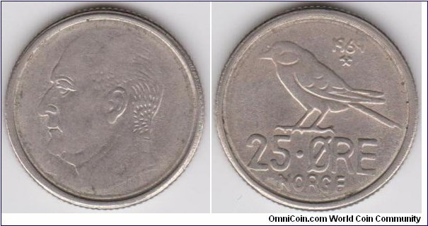 1964 Norway 25 Öre