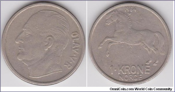 1964 Norway 1 Krona