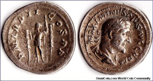 Maximinus I silver antoninianus minted 236 ad