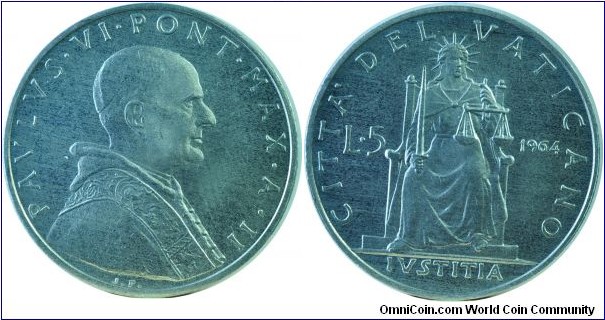 Vatican5Lire-y78-1964