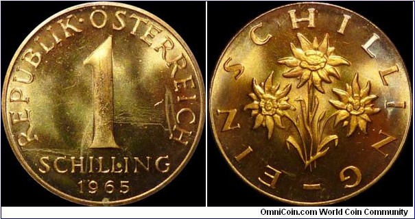 Austria 1 Schilling 1965 Proof