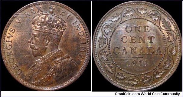 Canada 1 Cent 1911