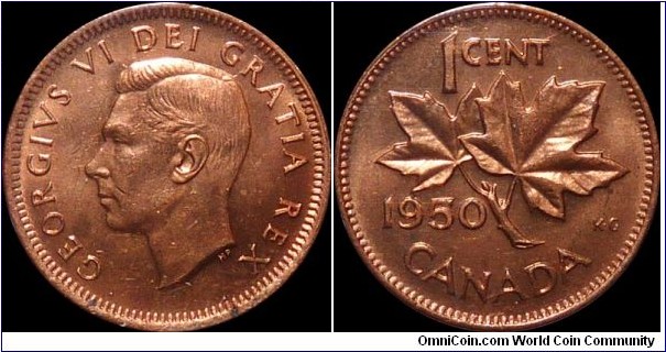 Canada 1 Cent 1950