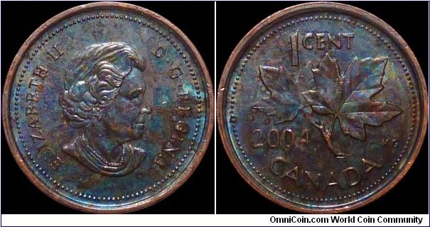Canada 1 Cent 2004 - Toned