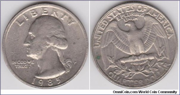 1985-P Washington Quarter 